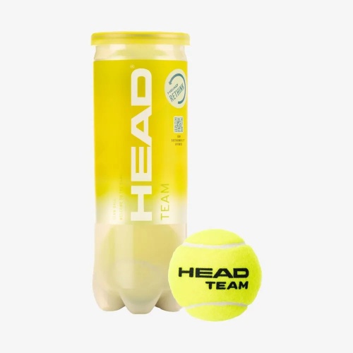 Мяч для большого тенниса HEAD Team 3B,575703, упаковка 3 мяча, ITF  