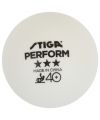 Теннисные пластиковые мячи Stiga Perform 3* ABS (3шт. белые)