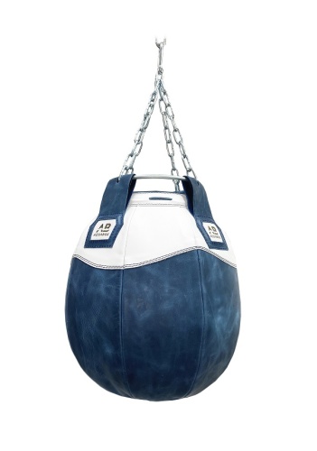 Груша боксерская водоналивная SEA AQUABOX кожа, сине/бел, вес 35 кг