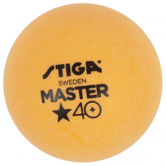 Теннисные пластиковые мячи Stiga Master ABS 40+ мм ( оранж.)
