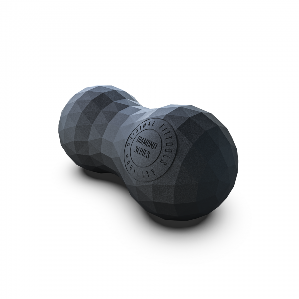 Набор из двух массажных мячей с кистевым эспандером черный FT-SM3ST-B