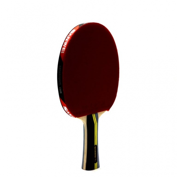 Ракетка для настольного тенниса Sanwei Taiji Bat-210, TJ-210, черный цвет